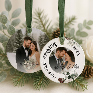 Our First Christmas Married Ceramic Tree Decoration