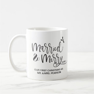 Our first christmas, Married & Merry, Mrs. Coffee Mug