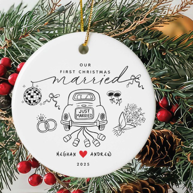 Our First Christmas Married Ornament (Creator Uploaded)