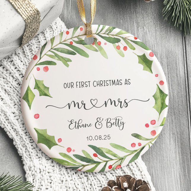 Our First Christmas Married Ornament Mr&Mrs (Our First Christmas Married Ornament)