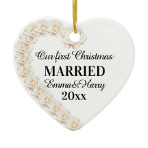 Our First Christmas Married Personalised