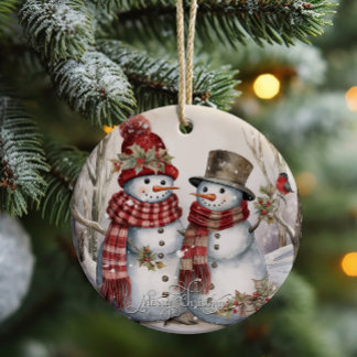 Our First Christmas Mr.and Mrs. Newlywed Ornament
