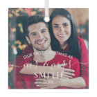 Our First Christmas Mr and Mrs Wedding Ceramic Orn