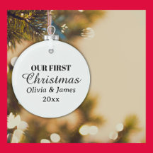Our First Christmas Names Year Keepsake