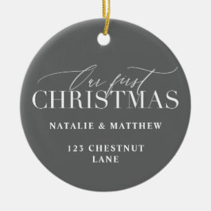 our first christmas new home ceramic tree decoration
