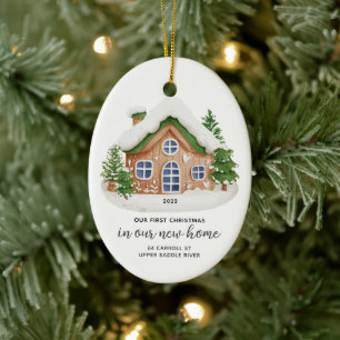 Our First Christmas New House Ceramic Tree Decoration