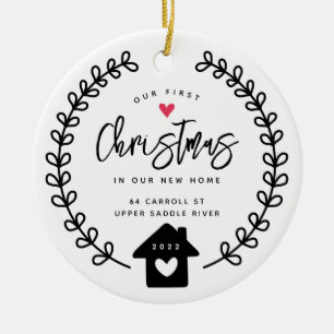 Our First Christmas New House Ceramic Tree Decoration