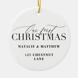 Our first Christmas new house or newly wed Ceramic Tree Decoration