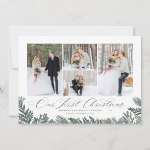 Our First Christmas Newlywed Holiday Photo Card