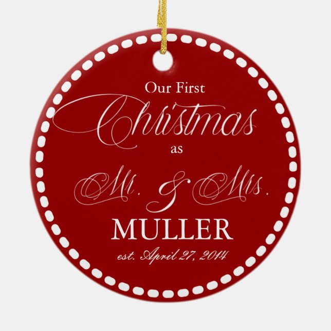 Our First Christmas Ornament | Holidays (Back)