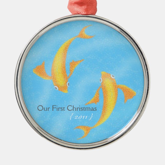 Our First Christmas Ornament - Koi (Front)