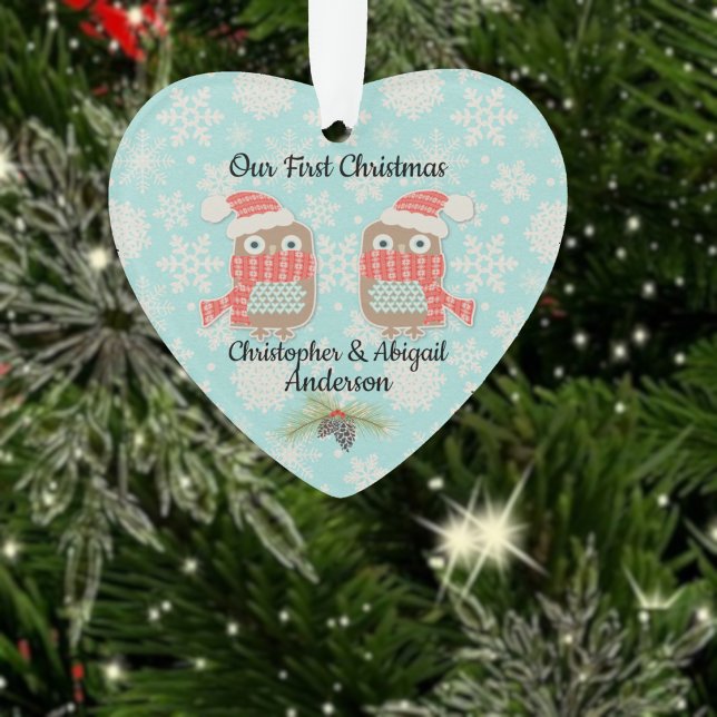 Our First Christmas Owls Ornament (Creator Uploaded)