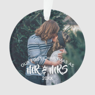 Our First Christmas Personalised Photo Ornament