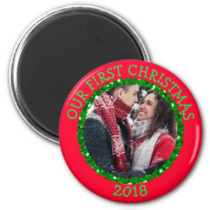 Our First Christmas Personalised Reminder Magnet