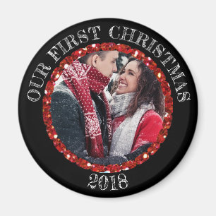 Our First Christmas Personalised Reminder Magnet
