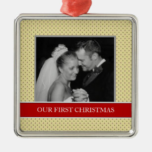 Our First Christmas Photo Holiday Ornaments