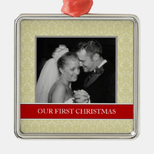 Our First Christmas Photo Holiday Ornaments