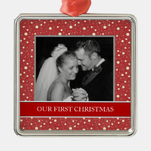 Our First Christmas Photo Holiday Ornaments
