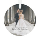 Our First Christmas Photo Newlywed