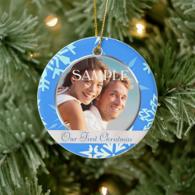 Our First Christmas Photo Ornament (Tree)