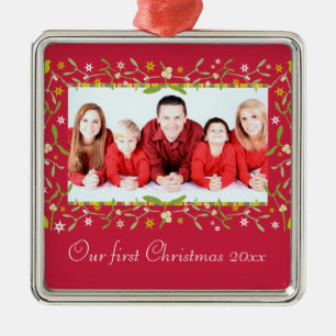 Our first Christmas photo ornament
