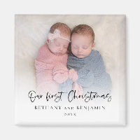 Our First Christmas Photo Script Twin Baby Names
