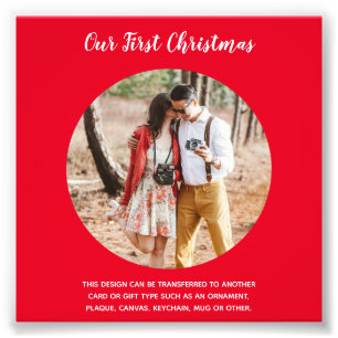 Our First Christmas PHOTO Template - Create Own