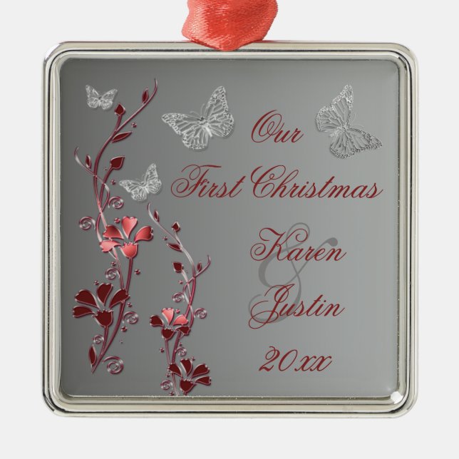 Our First Christmas Premium Keepsake Ornament (Front)
