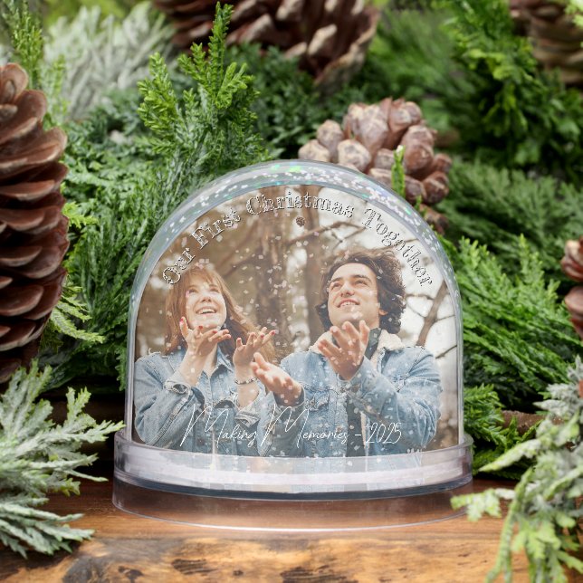 Our First Christmas Snow Globe For Couple (Winter)