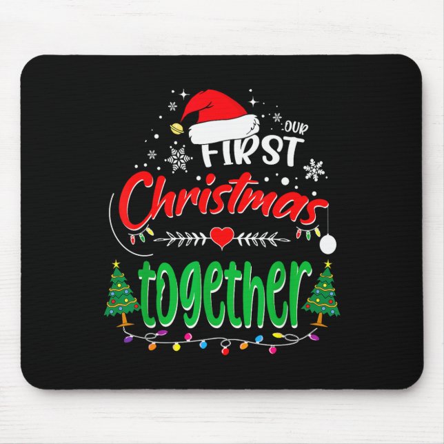 Our First Christmas Together 2021 1st Christmas  Mouse Mat (Front)