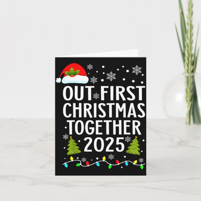 Our First Christmas Together 2025 Matching Christm Card (Front)
