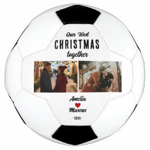Our First Christmas Together 2 Photos Football
