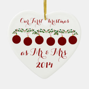Our First Christmas Together Ceramic Tree Decoration