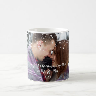 Our First Christmas Together Custom Photo Mug