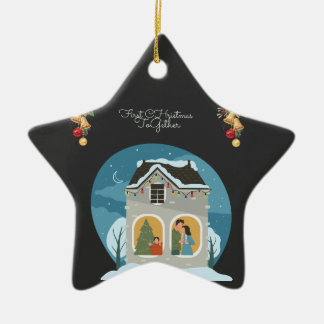 Our First Christmas Together Family Holiday Ceramic Tree Decoration