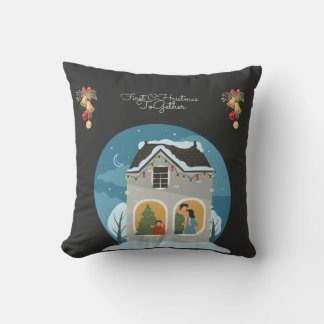 Our First Christmas Together Family Holiday Cushion