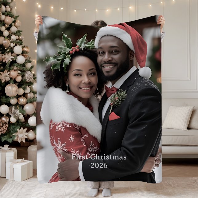 Our First Christmas Together Fleece Blanket Photo (Creator Uploaded)