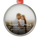 Our First Christmas Together Newlyweds Photo