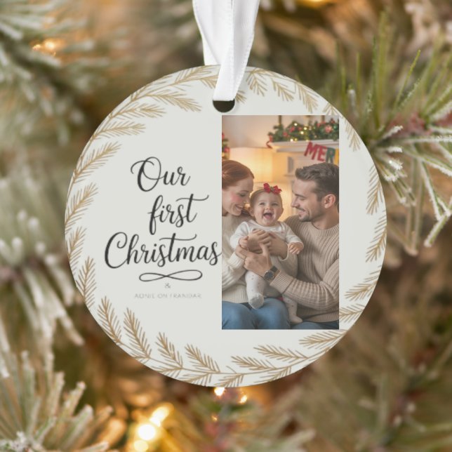 Our First Christmas Together – Personalised Ornament (Tree)
