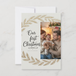 Our First Christmas Together – Personalised Thank You Card