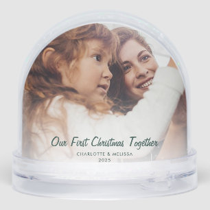 Our First Christmas Together Photos Custom Snowglobe
