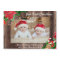 Our First Christmas Twins Photo Rustic Wood