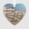 Our First Christmas Two Hearts In Sand Ornament