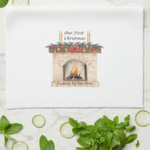 Our First Christmas with a Fireplace on a 