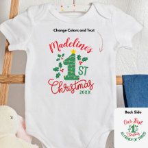 Our First Christmas with Name, As family of three