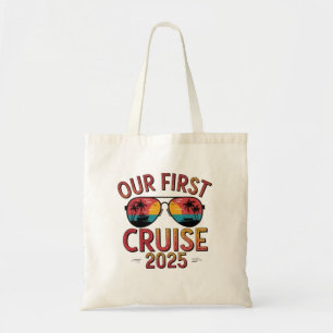Our First Cruise 2025 Summer Trip Matching Tote Bag