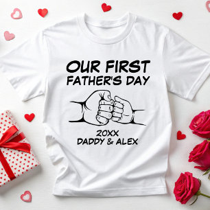 Our First Father's Day 1st Father's Day Dad Baby T-Shirt