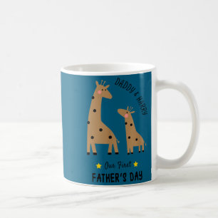 Our First Father's Day 2026, Funny Giraffe Gift Da Coffee Mug
