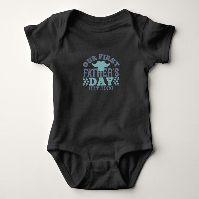 Our First Father's Day Baby Bodysuit (Front)