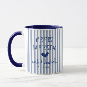 Our First Fathers Day Personalise Mug for Dad